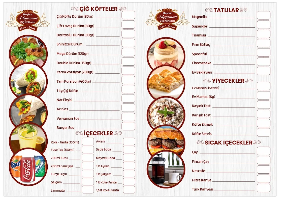 Yıldız Cafe&Bistro (Ömer Aybak Meşhur Adıyaman Çiğköftecisi Yetkili Bayi)