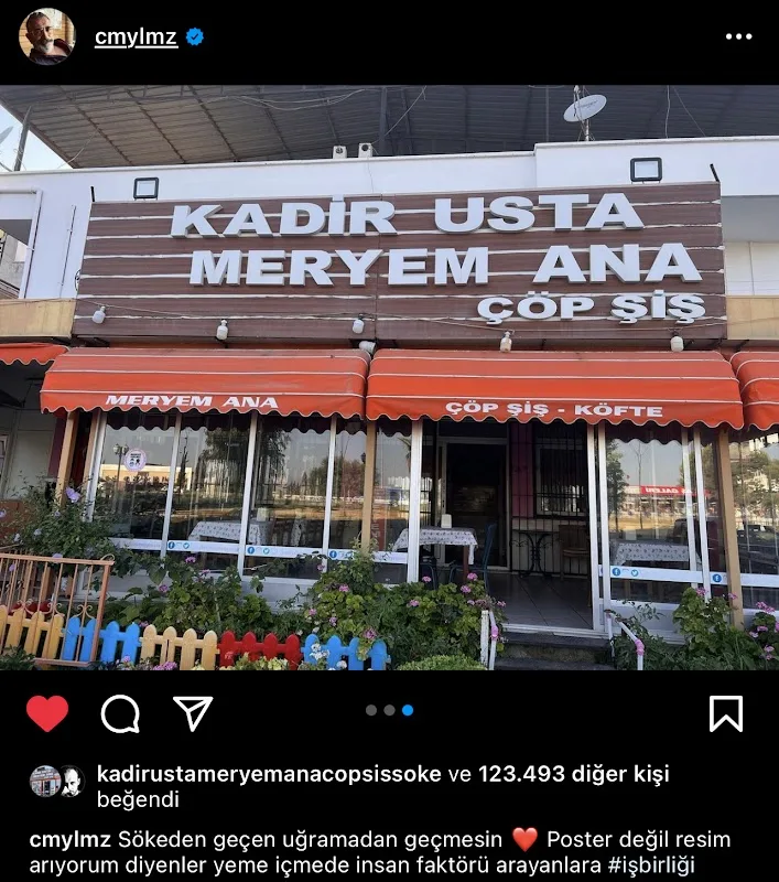 KADİR USTA MERYEM ANA ÇÖP ŞİŞ SÖKE