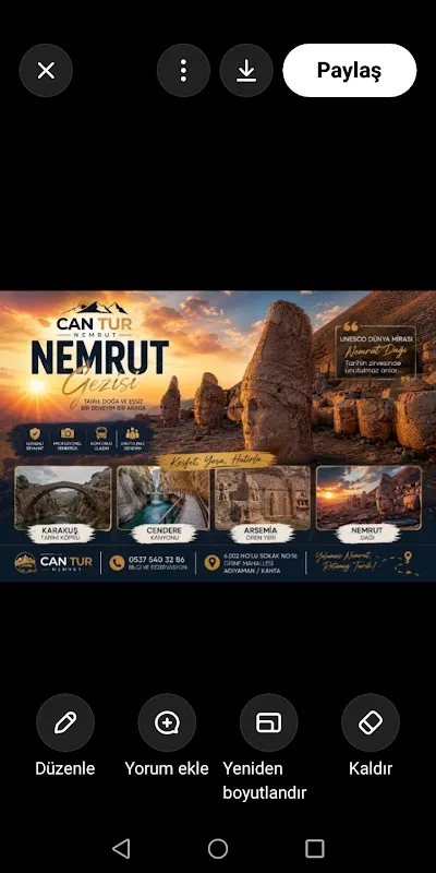 kahta cantur nemrut tur