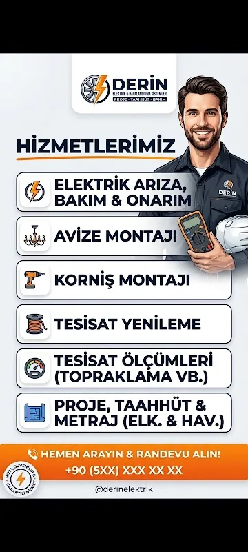 Derin Elektrik Adana Sarıçam Elektrikci