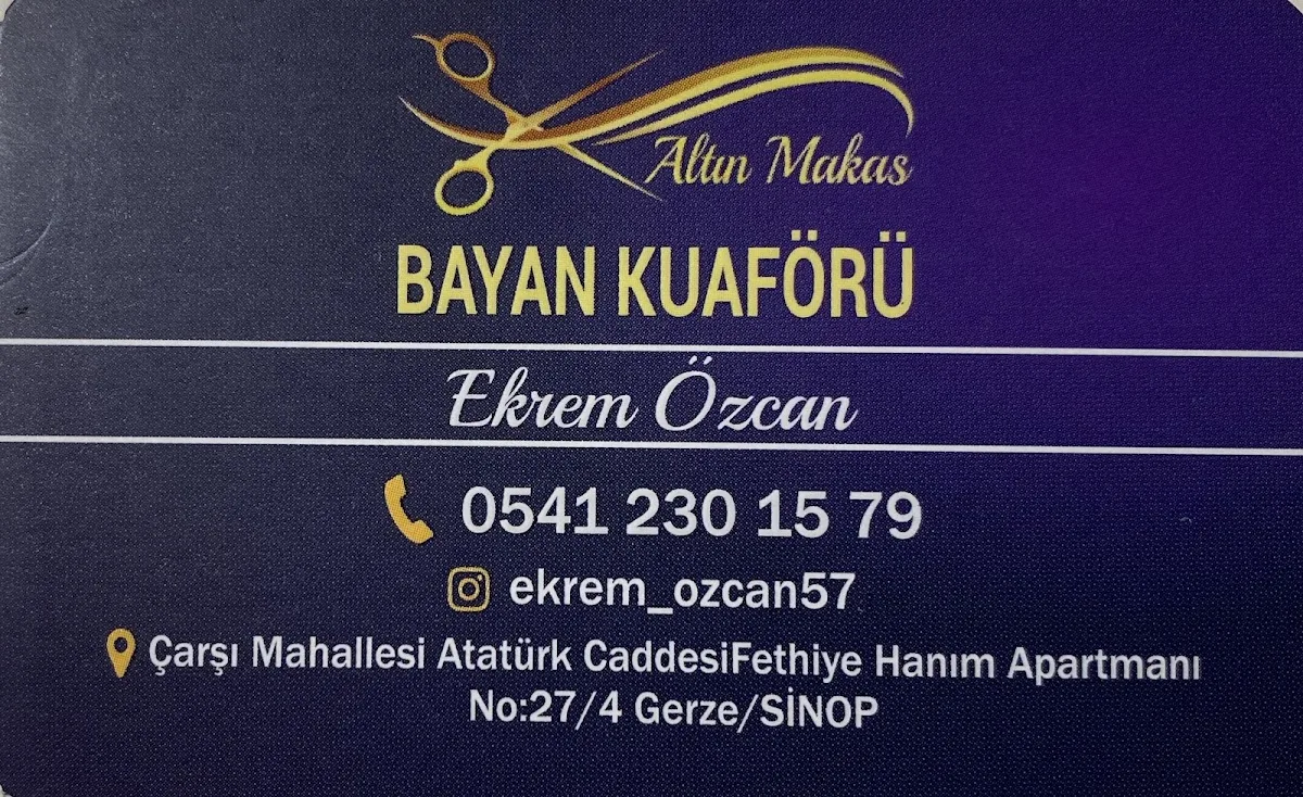 Altın makas bayan kuaförü